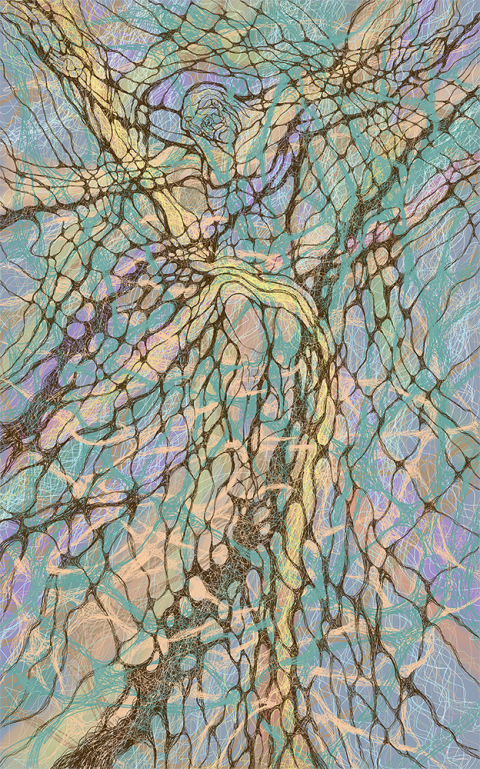 Print picture - Crucifixion - digital graphics