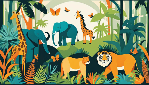 Mural - Wall Painting for Children Room - 014
