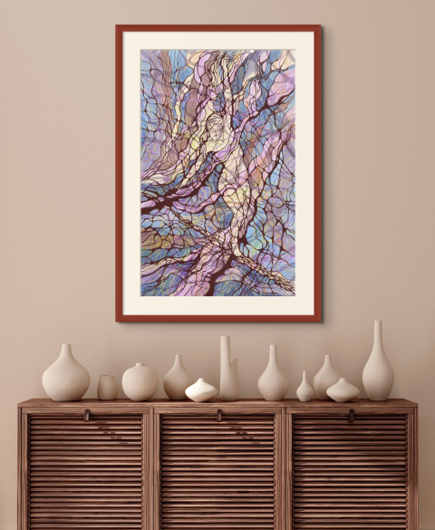 Print picture - Difficult balance - digital graphics
