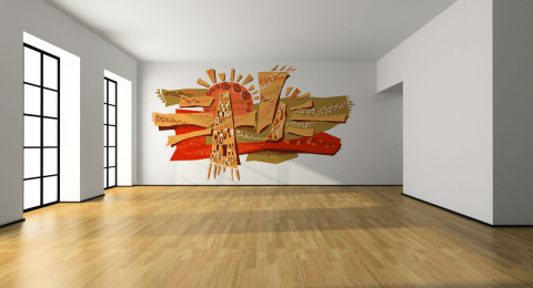 Mural - Wall Painting for Living Room - 0001