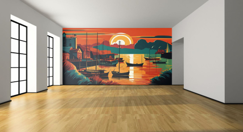Mural - Wall Painting for Living Room - 032