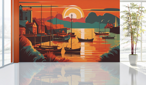 Mural - Wall Painting for Living Room - 032