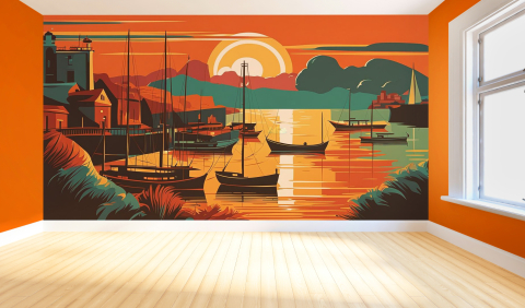 Mural - Wall Painting for Living Room - 032