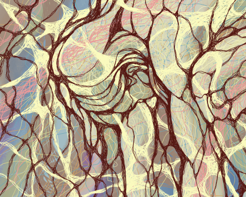 Print picture - Weightlessness withdrawal - digital graphics