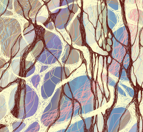 Print picture - Weightlessness withdrawal - digital graphics