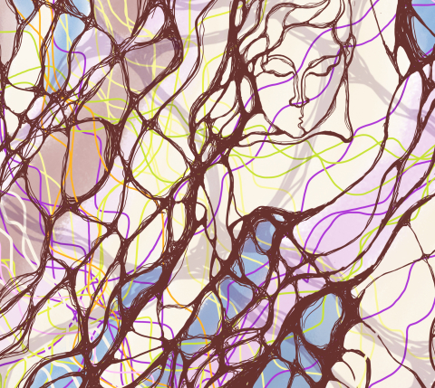 Print picture - Difficult balance - digital graphics