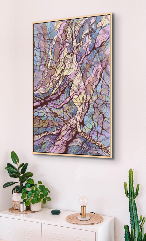 Print picture - Difficult balance - digital graphics