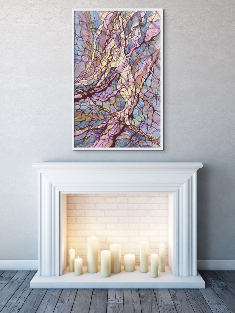 Print picture - Difficult balance - digital graphics