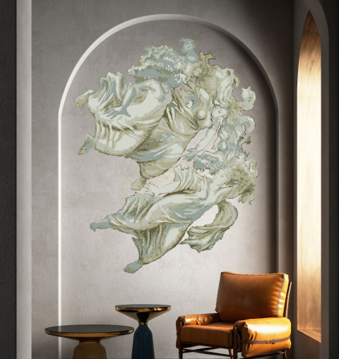 Mural - Wall Painting for Living Room - 0011