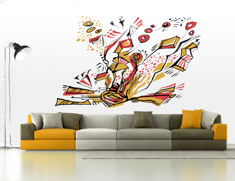 Mural - Wall Painting for Living Room - 0016