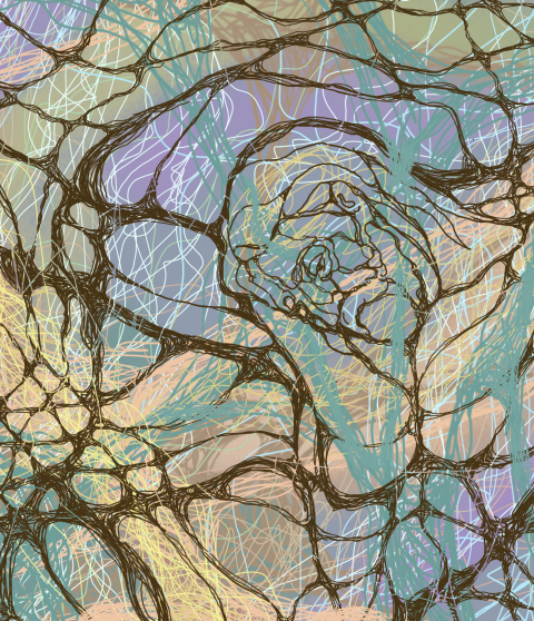 Print picture - Crucifixion - digital graphics