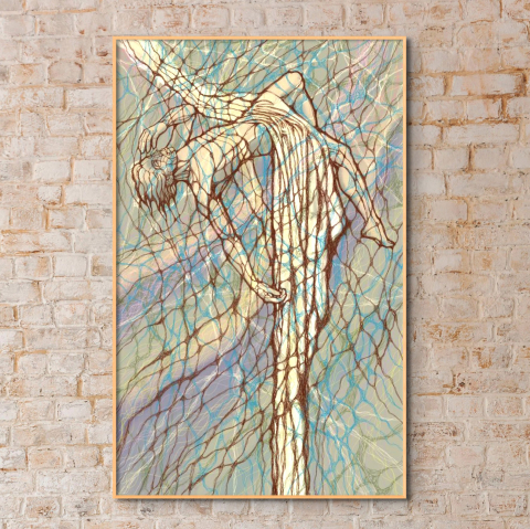 Print picture - Levitation - digital graphics