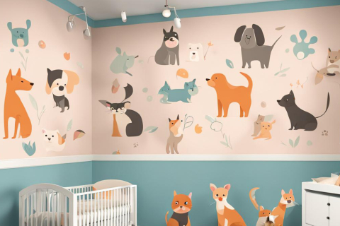 Mural - Wall Painting for Baby Room - 046