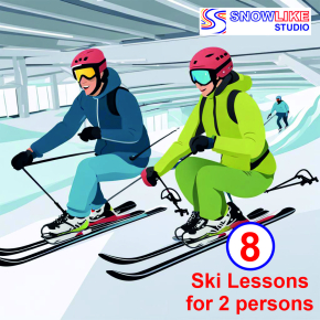 8 Ski Lessons for 2 Persons