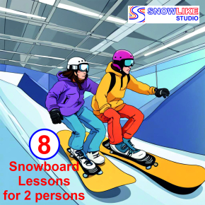 8 Snowboard Lessons for 2 Persons