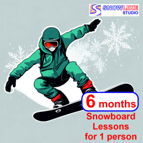 26 Snowboard Lessons for 1 Person