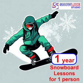 52 Snowboard Lessons for 1 Person