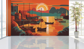 Mural - Wall Painting for Living Room - 032