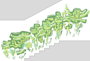 Mural - Wall Painting - 0003 stairs