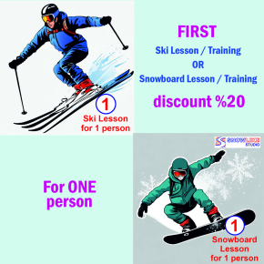 First Ski or Snowboard Lesson for 1 Person