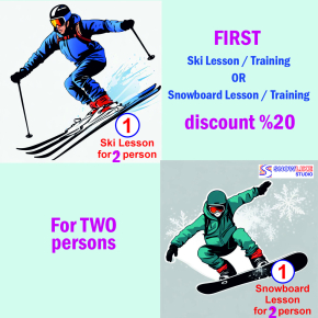 First Ski or Snowboard Lesson for 2 Persons