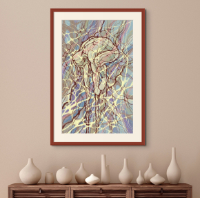 Print picture - Weightlessness withdrawal - digital graphics
