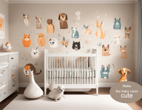 Mural - Wall Painting for Baby Room - 044