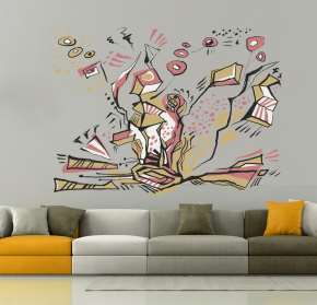 Mural - Wall Painting for Living Room - 0016